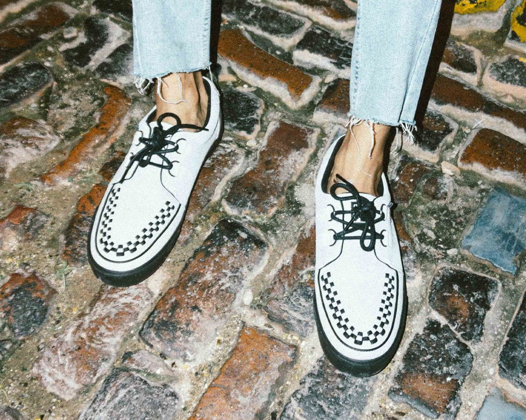 2871-Grey-Suede-Red-Trim-Interlace-Sneaker-8.jpg Grey Suede & Red Trim Interlace Sneaker