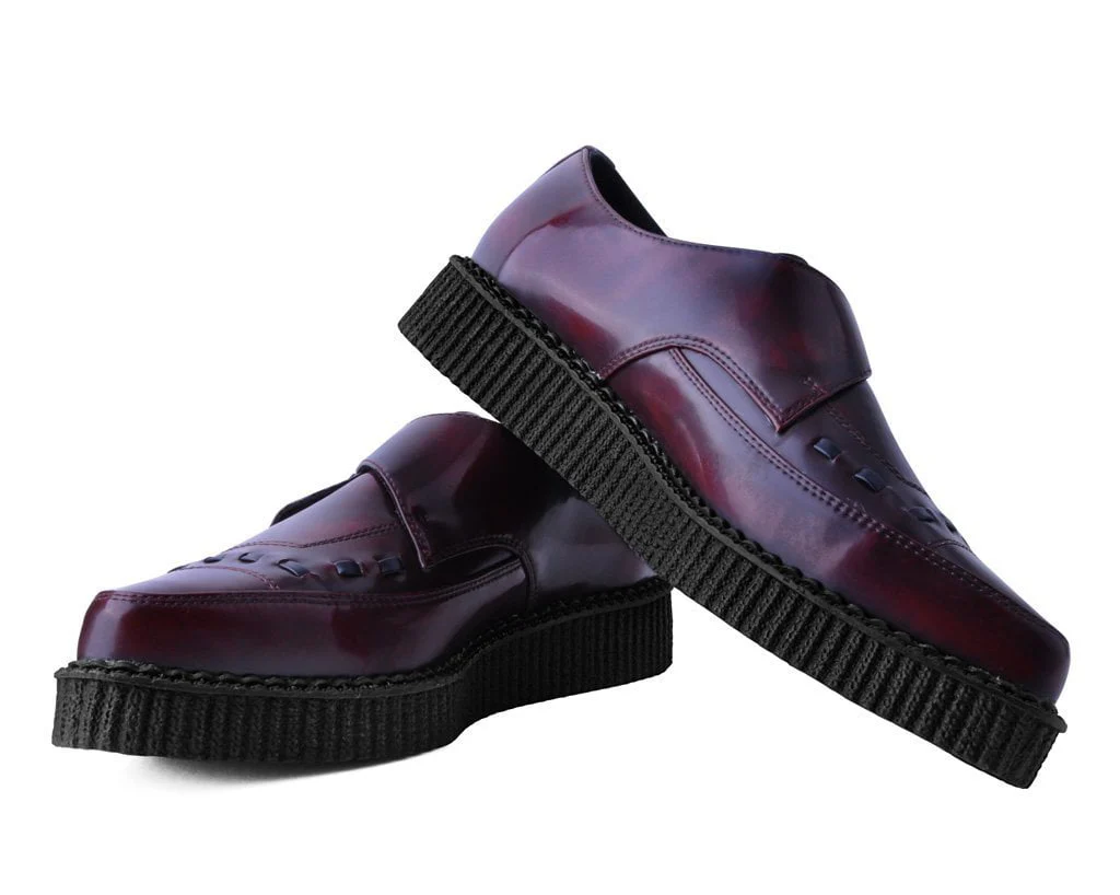 3027-Burgundy-Rub-Off-TUKskinTM-Monk-Buckle-Creeper-3.webp Burgundy Rub Off TUKskin™ Monk Buckle Creeper