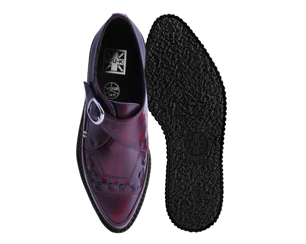 3028-US-Mens-3-Womens-5-Burgundy-Synthetic-US-Mens-3-Womens-5-Burgundy-Synthetic-variation-4.webp Burgundy Rub Off TUKskin™ Monk Buckle Creeper