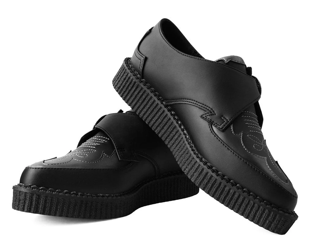 3039-Black-TUKskinTM-Western-Antique-Buckle-Pointed-Creeper-3.webp Black TUKskin™ Western Antique Buckle Pointed Creeper