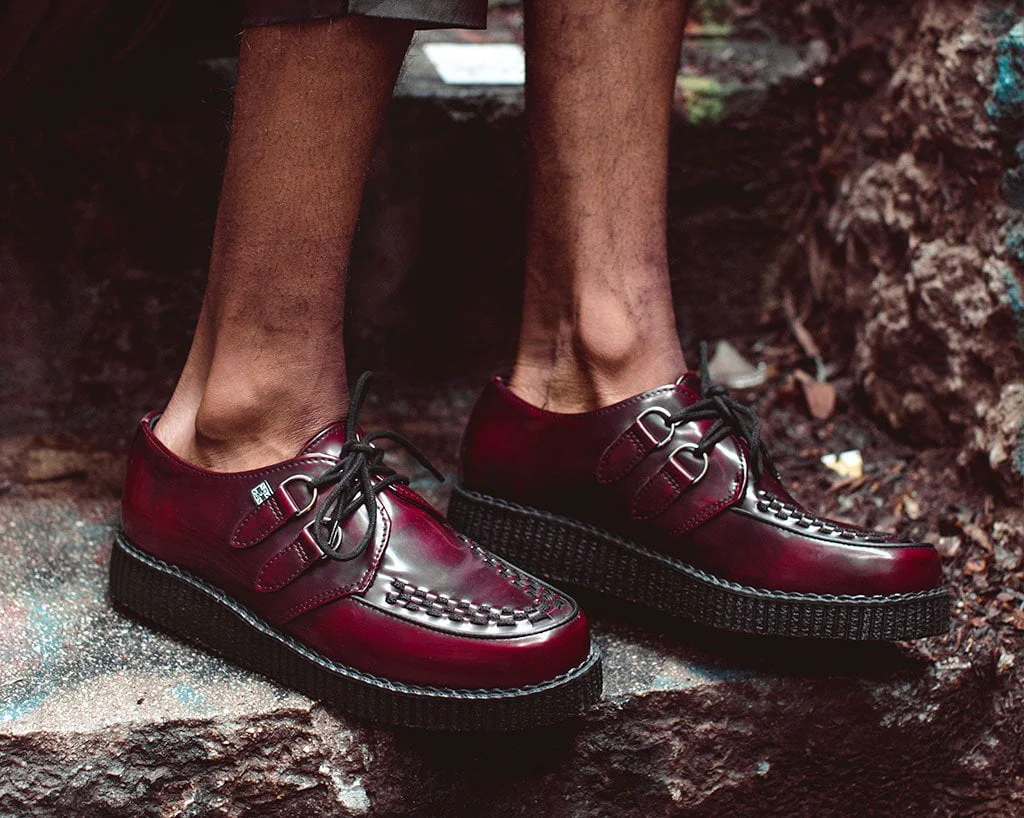 Burgundy Rub-Off TUKskinâ„¢ Viva Low Creeper