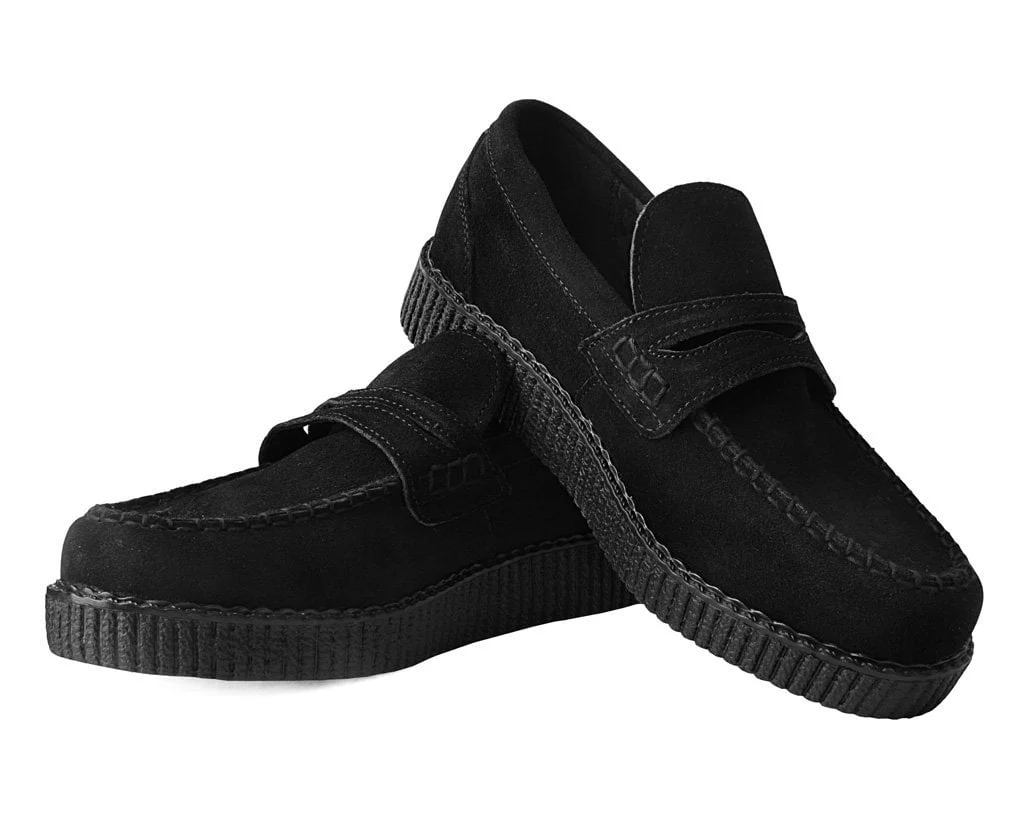 3095-Black-Suede-Penny-Loafer-Viva-Low-Creeper-3.webp Black Suede Penny Loafer Viva Low Creeper