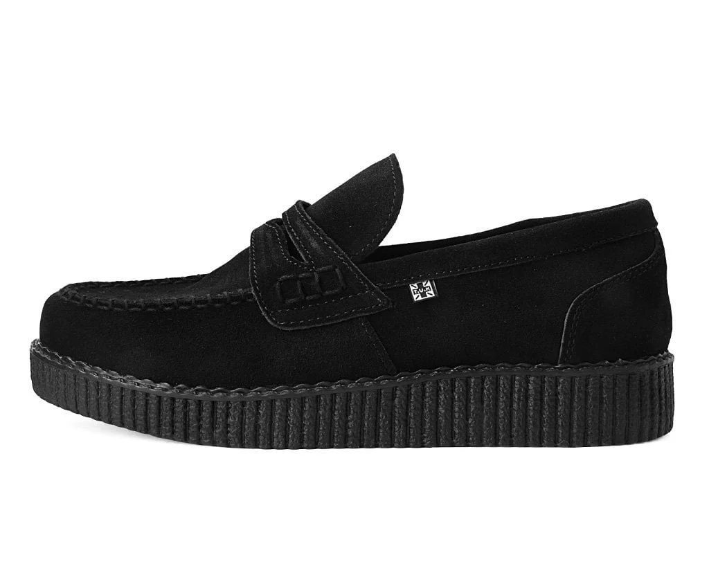 3095-Black-Suede-Penny-Loafer-Viva-Low-Creeper-5.webp Black Suede Penny Loafer Viva Low Creeper