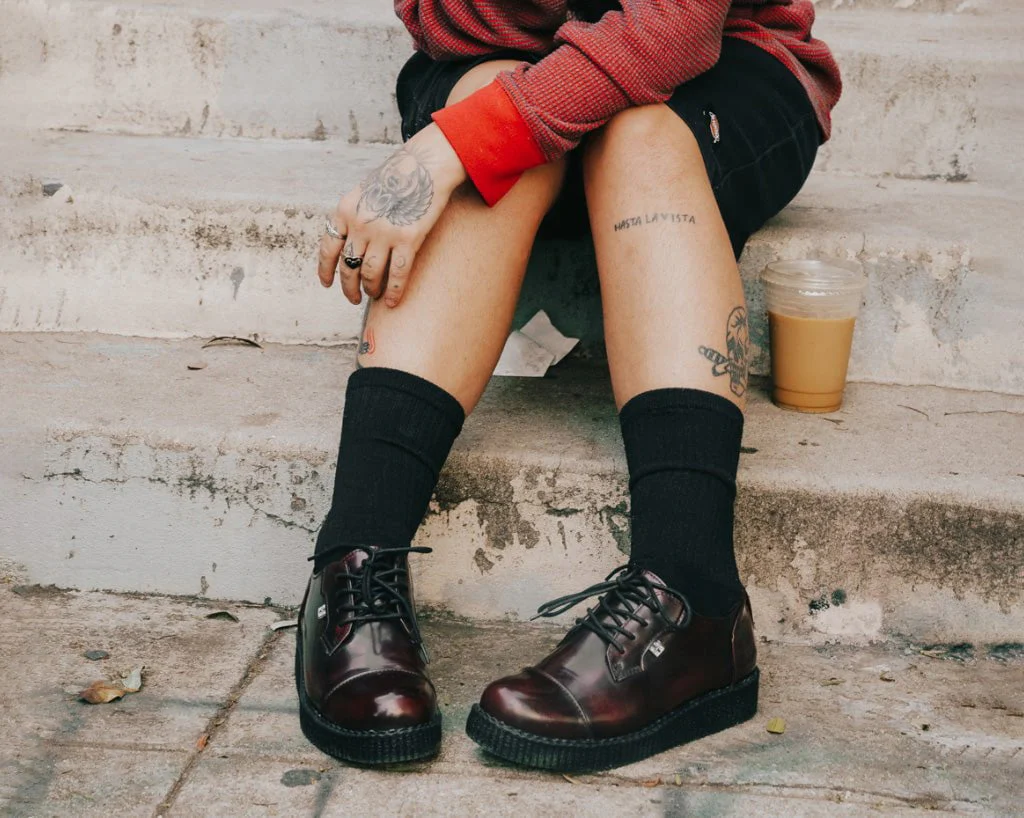 3190-Burgundy-TUKskinTM-Toe-Cap-Viva-Low-Creeper-7.webp Burgundy TUKskin™ Toe Cap Viva Low Creeper