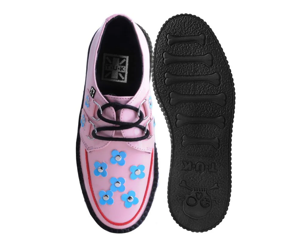 3266-Pink-Blue-Patent-Flower-Viva-Mondo-Creeper-4.webp Pink & Blue Patent Flower Viva Mondo Creeper