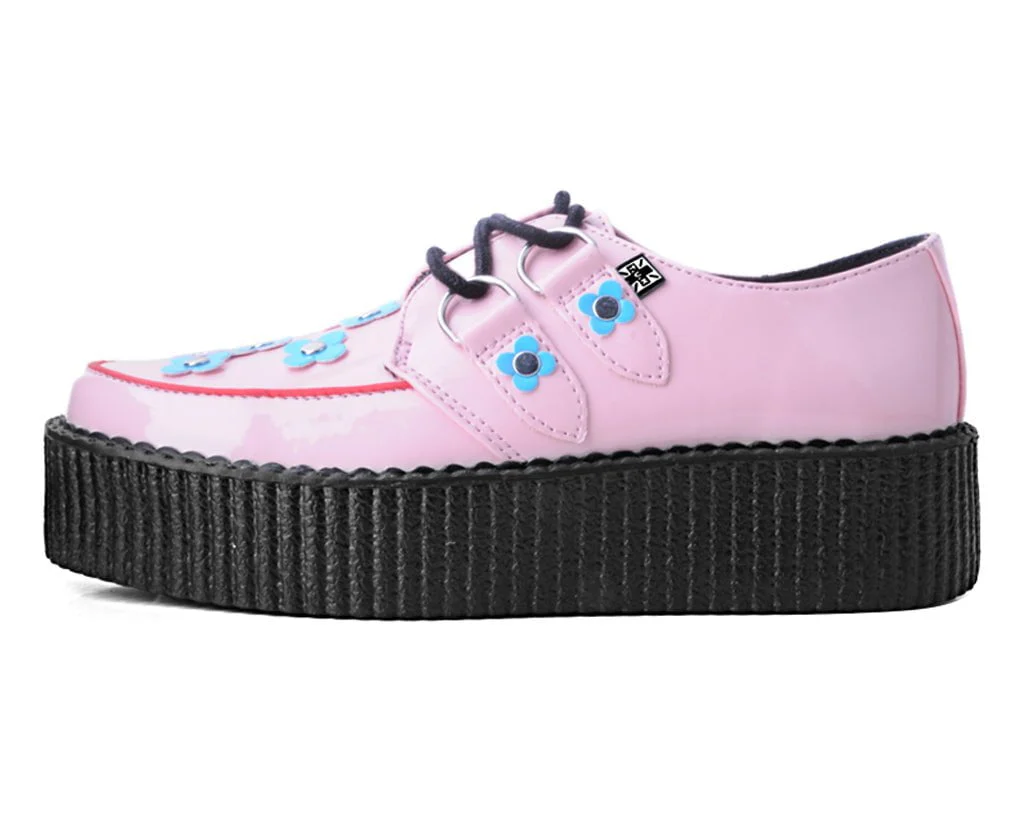 3266-Pink-Blue-Patent-Flower-Viva-Mondo-Creeper-5.webp Pink & Blue Patent Flower Viva Mondo Creeper
