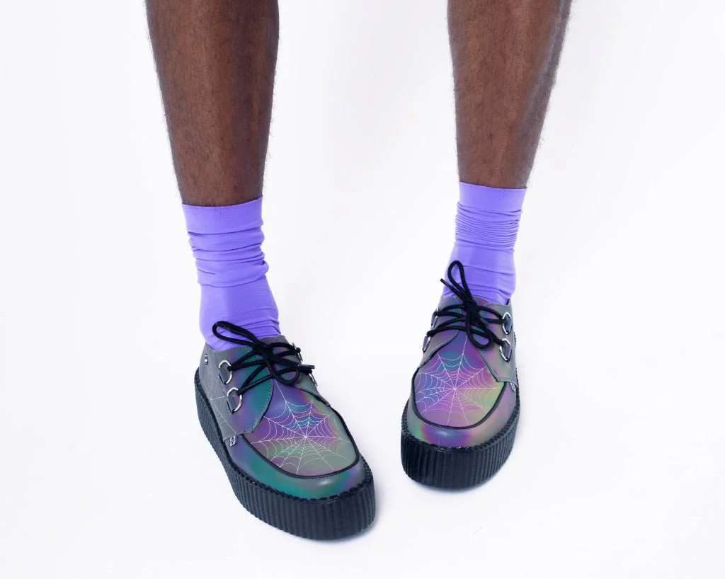 3293-US-Mens-5-Womens-7-Green-Purple-Blue-Synthetic-US-Mens-5-Womens-7-Green-Purple-Blue-Synthetic-variation-8.webp Midnight Chameleon Spiderweb Glow Viva Mondo Creeper