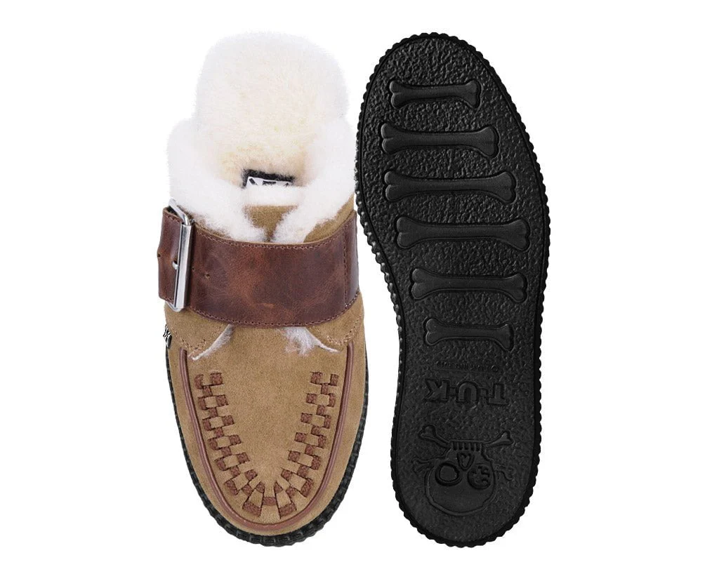 3302-Brown-Suede-Wool-Creeper-Mule-3.webp Brown Suede Wool Creeper Mule