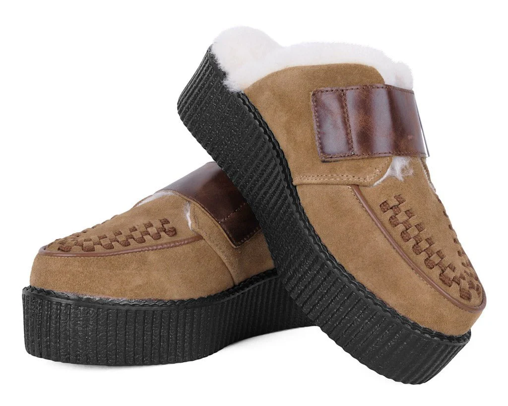 3302-Brown-Suede-Wool-Creeper-Mule-4.webp Brown Suede Wool Creeper Mule