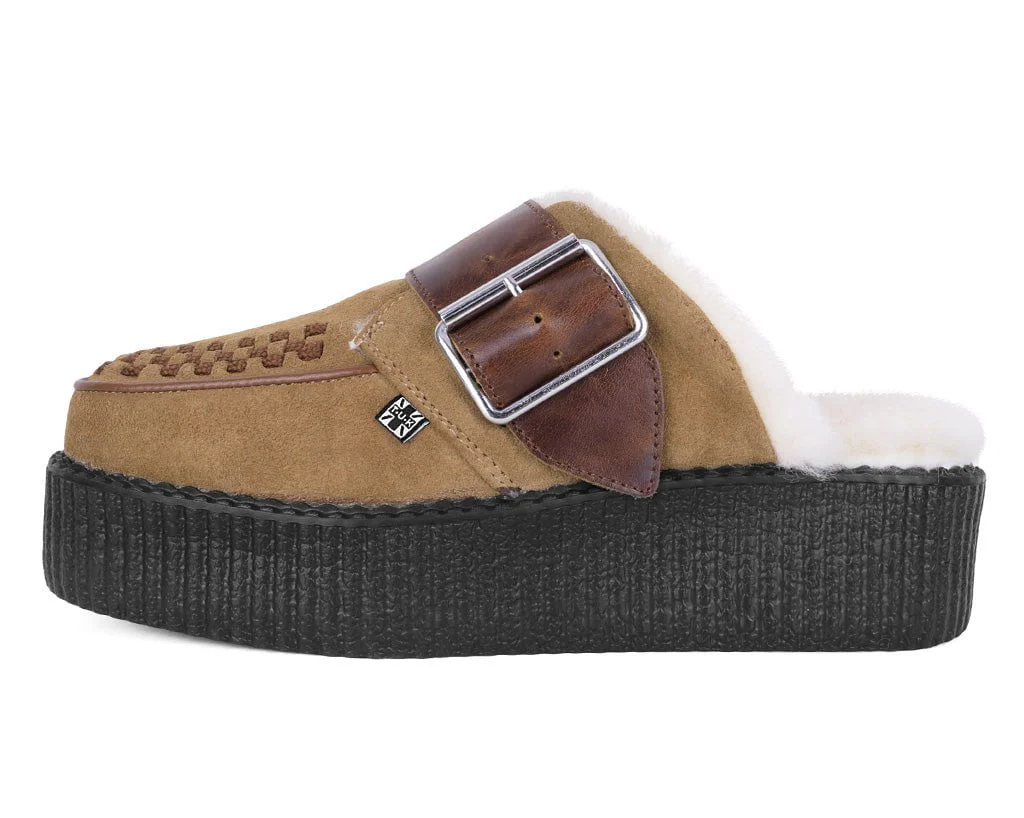 3302-Brown-Suede-Wool-Creeper-Mule-5.webp Brown Suede Wool Creeper Mule