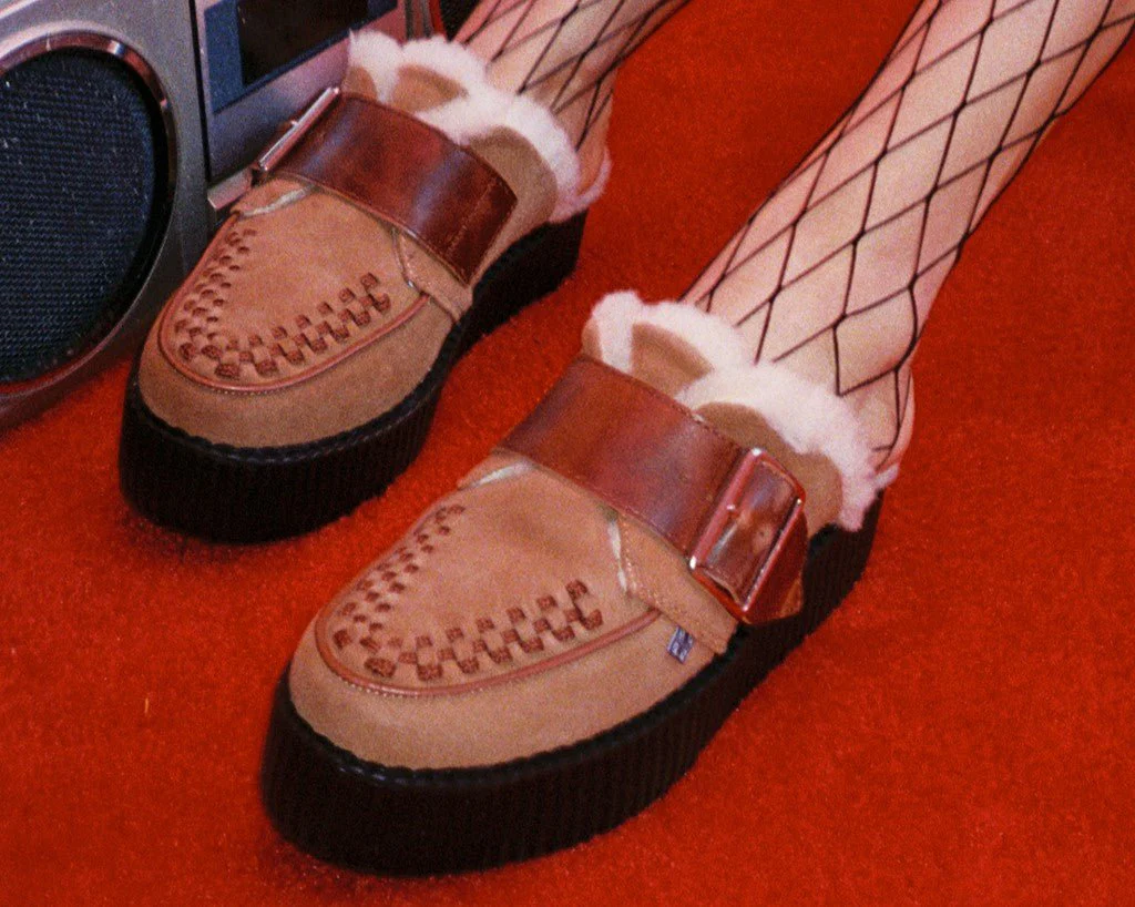 3302-Brown-Suede-Wool-Creeper-Mule-7.webp Brown Suede Wool Creeper Mule