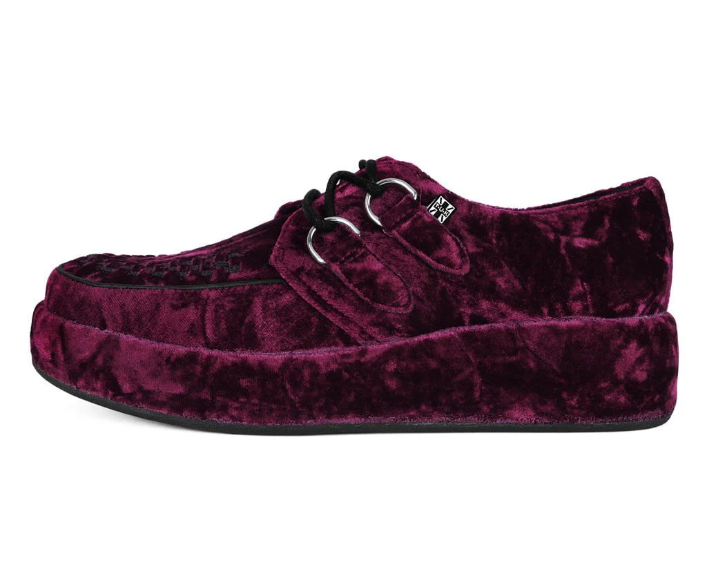 3382-Burgundy-Velvet-Wrapped-Viva-Mondo-Creeper-5.webp Burgundy Velvet Wrapped Viva Mondo Creeper