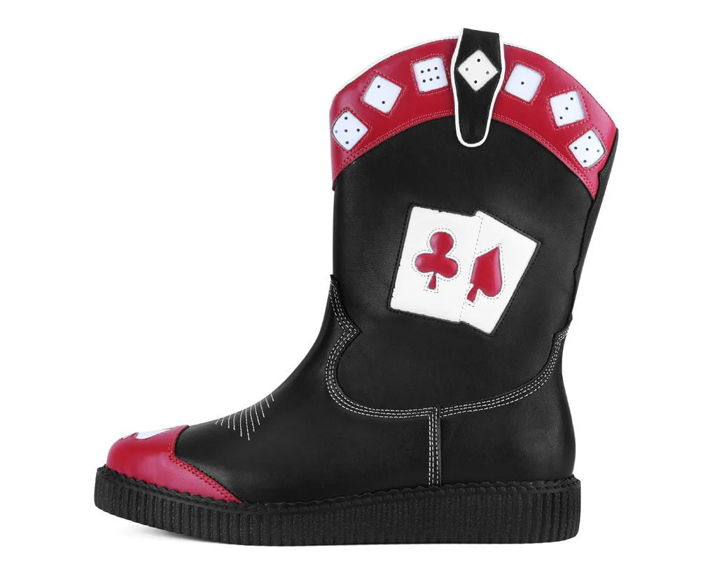 340-Black-Red-Playing-Cards-Western-Creeper-Boot-9.webp Black & Red Playing Cards Western Creeper Boot