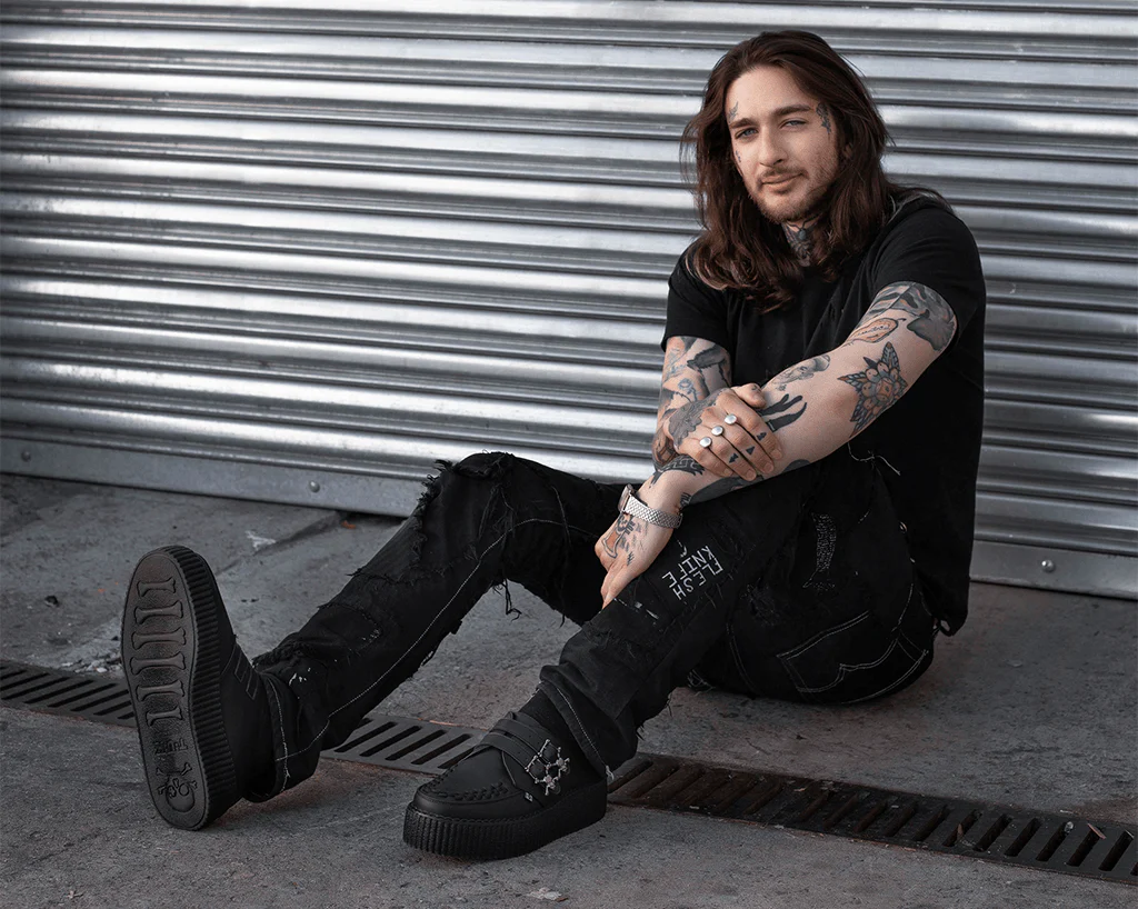 3478-Black-TUKskinTM-2-Buckle-Skull-Creeper-7.webp Black TUKskin™ 2-Buckle Skull Creeper