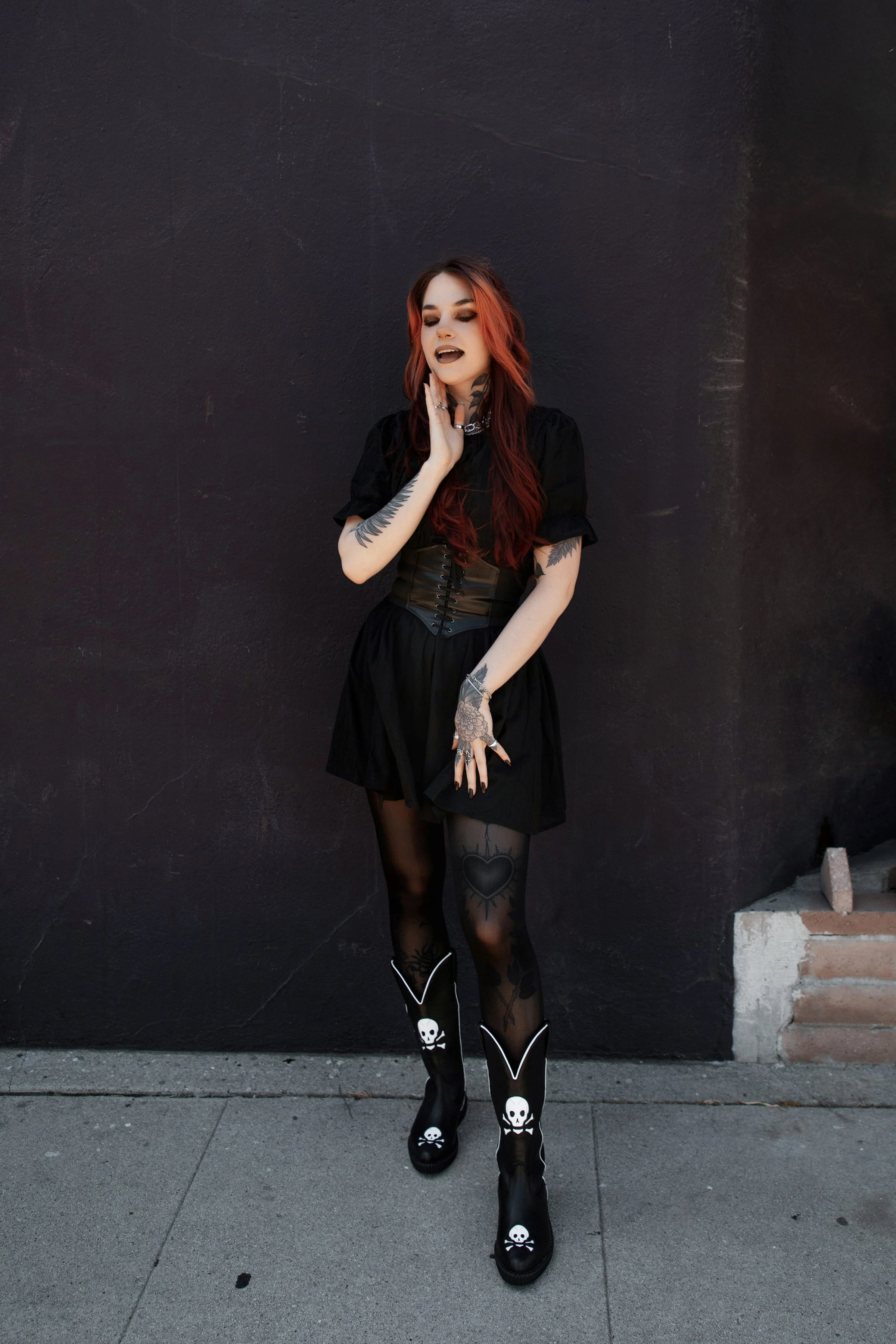 352-Black-Skull-Western-Creeper-Boot-6.webp Black Skull Western Creeper Boot