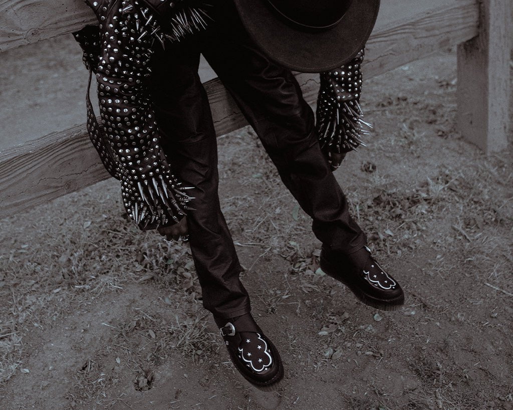 3582-Black-TUKskin-Western-Buckle-Viva-Mondo-Creeper-4.jpg Black TUKskin Western Buckle Viva Mondo Creeper