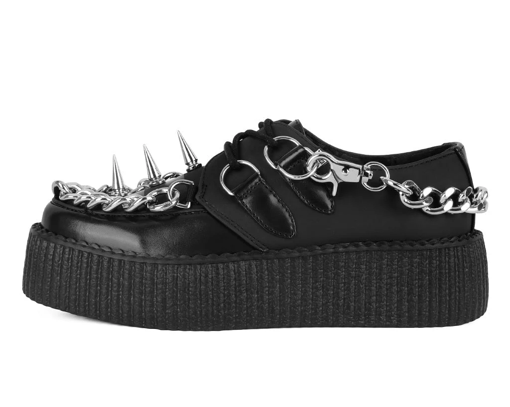 3595-US-Mens-3-Womens-5-Black-Synthetic-US-Mens-3-Womens-5-Black-Synthetic-variation-7.webp Black Haze Spike & Chain Viva Mondo Creeper