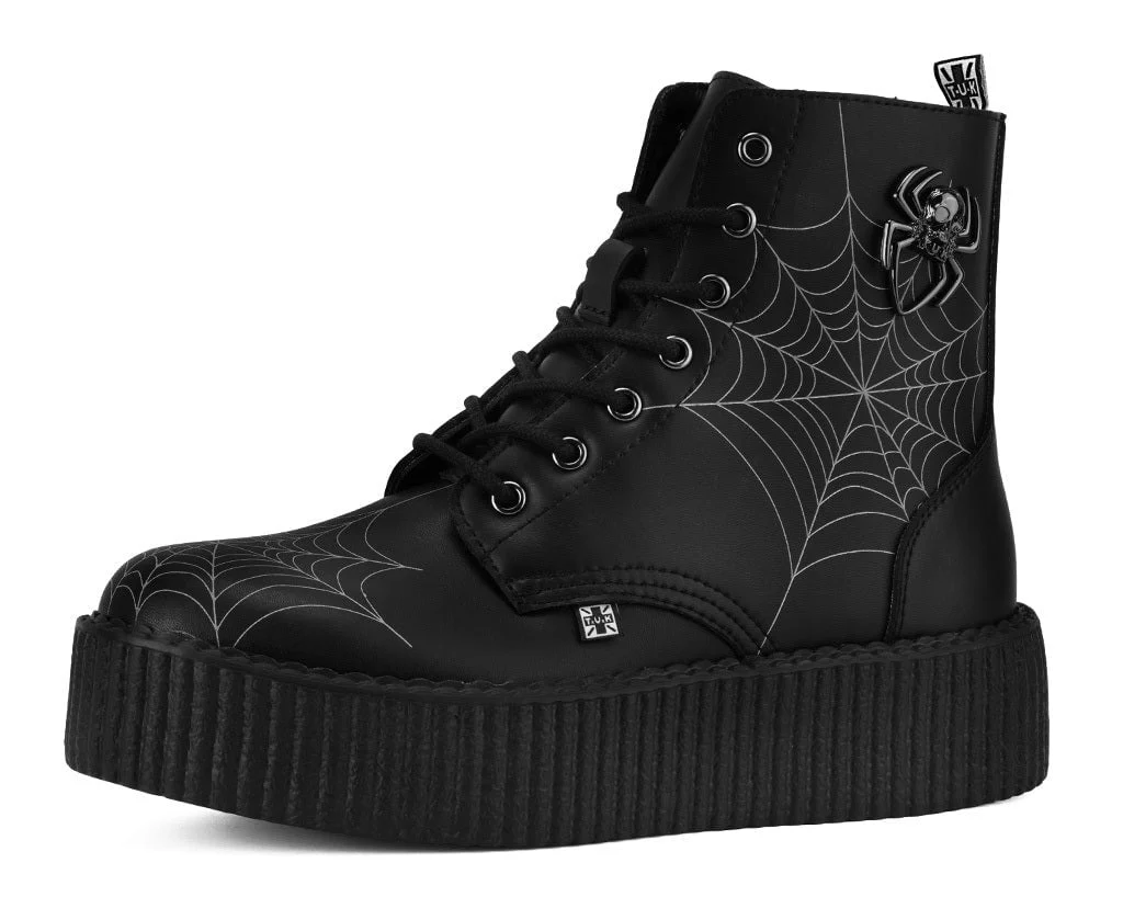 Black TUKskin 7 eye Spiderweb Viva Mondo Boot