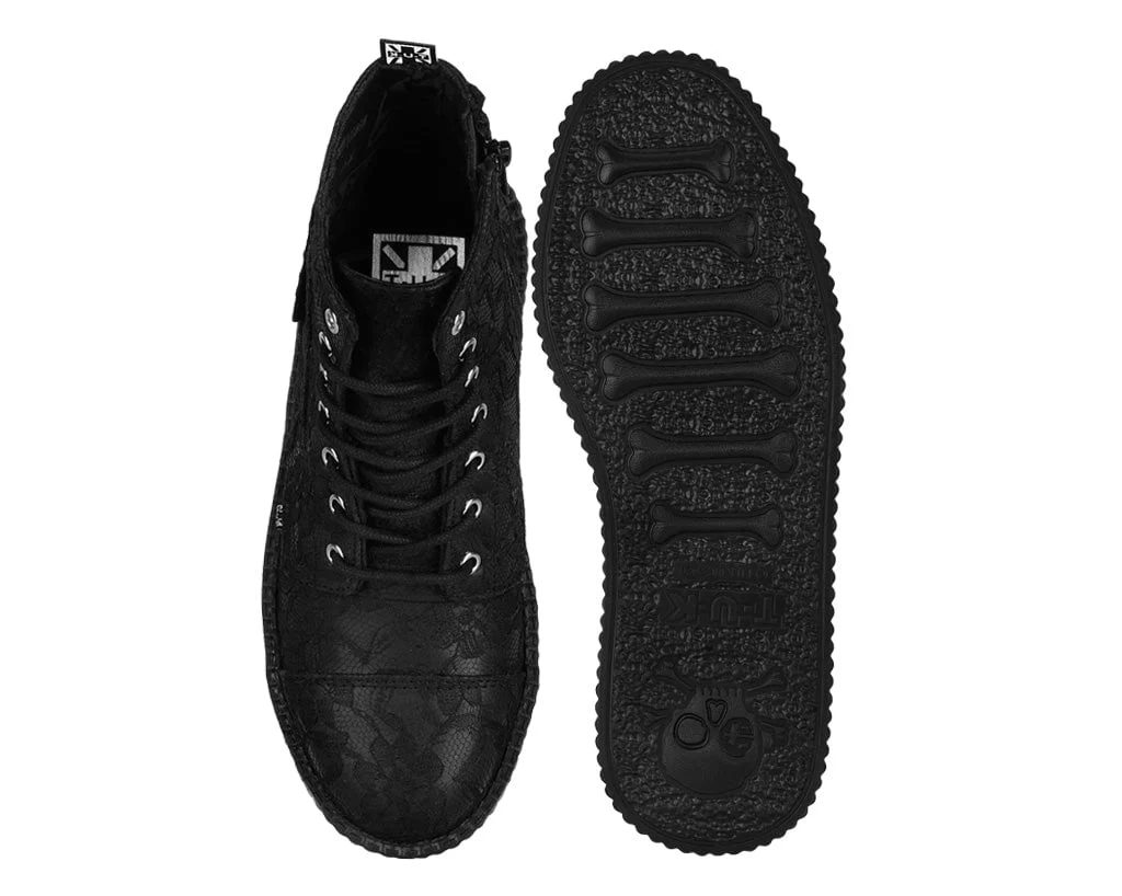 376-Black-TUKskin-7-Eye-Flower-Lace-Viva-Mondo-Boot-3.webp Black TUKskin 7 Eye Flower Lace Viva Mondo Boot