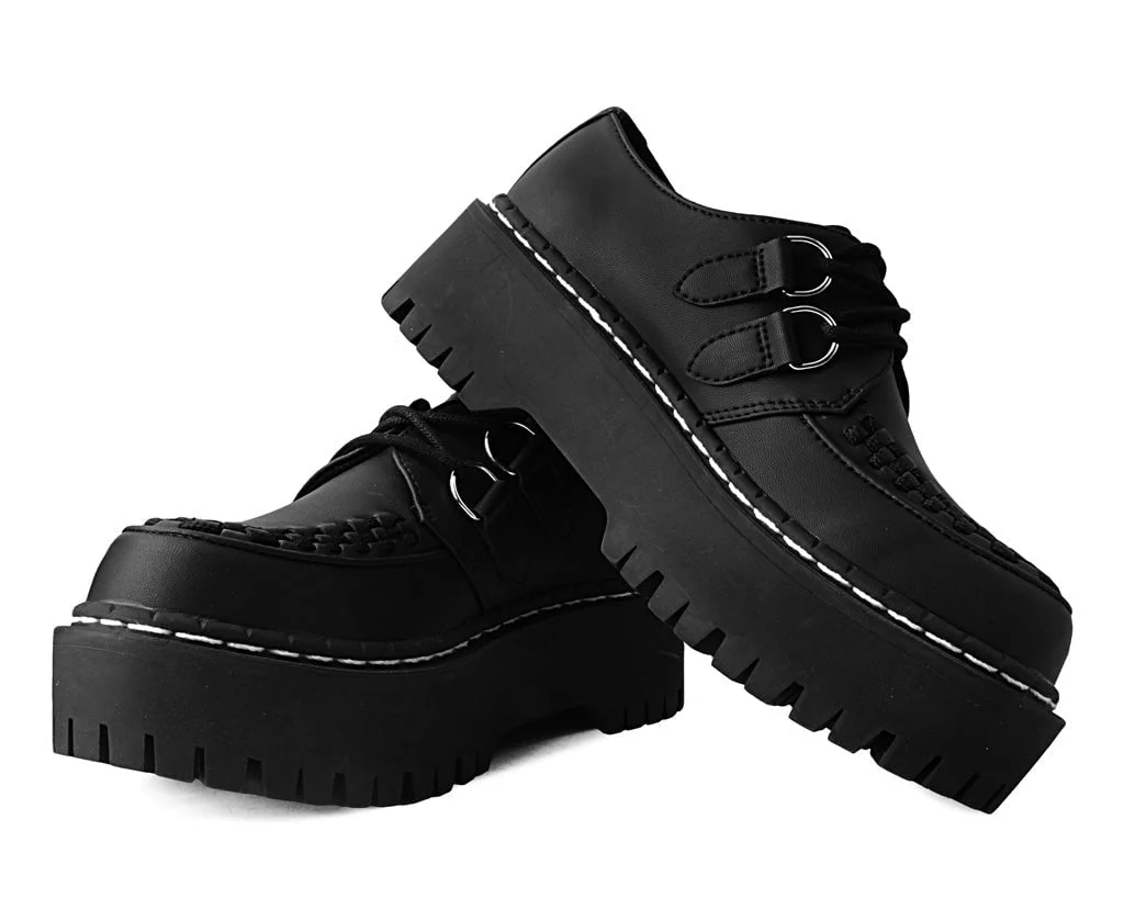 3776-Black-TUKskinTM-Interlace-Double-Decker-Creeper-3.webp Black TUKskin™ Interlace Double Decker Creeper