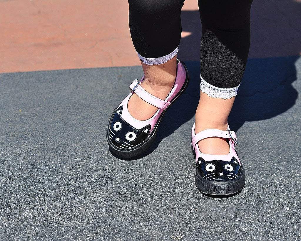 3812-Black-Pink-Kitty-Mary-Jane-Toddler-Sneaker-6.jpg Black & Pink Kitty Mary Jane Toddler Sneaker