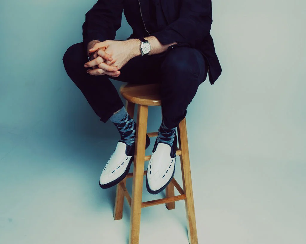 3895-Black-White-Slip-On-Creeper-10.webp Black & White Slip-On Creeper