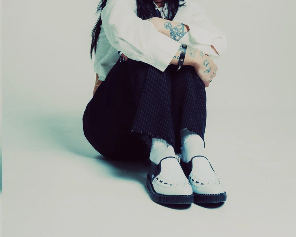 3895-Black-White-Slip-On-Creeper-12.webp Black & White Slip-On Creeper