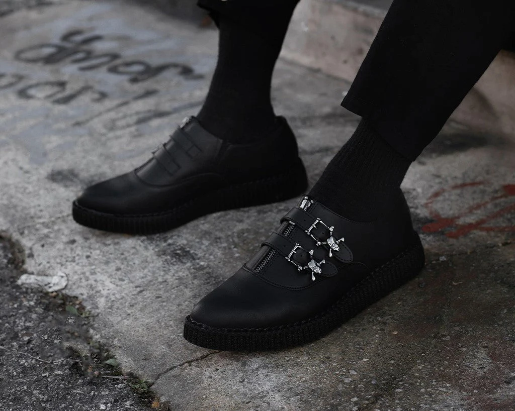 3973-Black-TUKskin-Zipper-Skull-Pointed-Creeper-9.webp Black TUKskin Zipper Skull Pointed Creeper