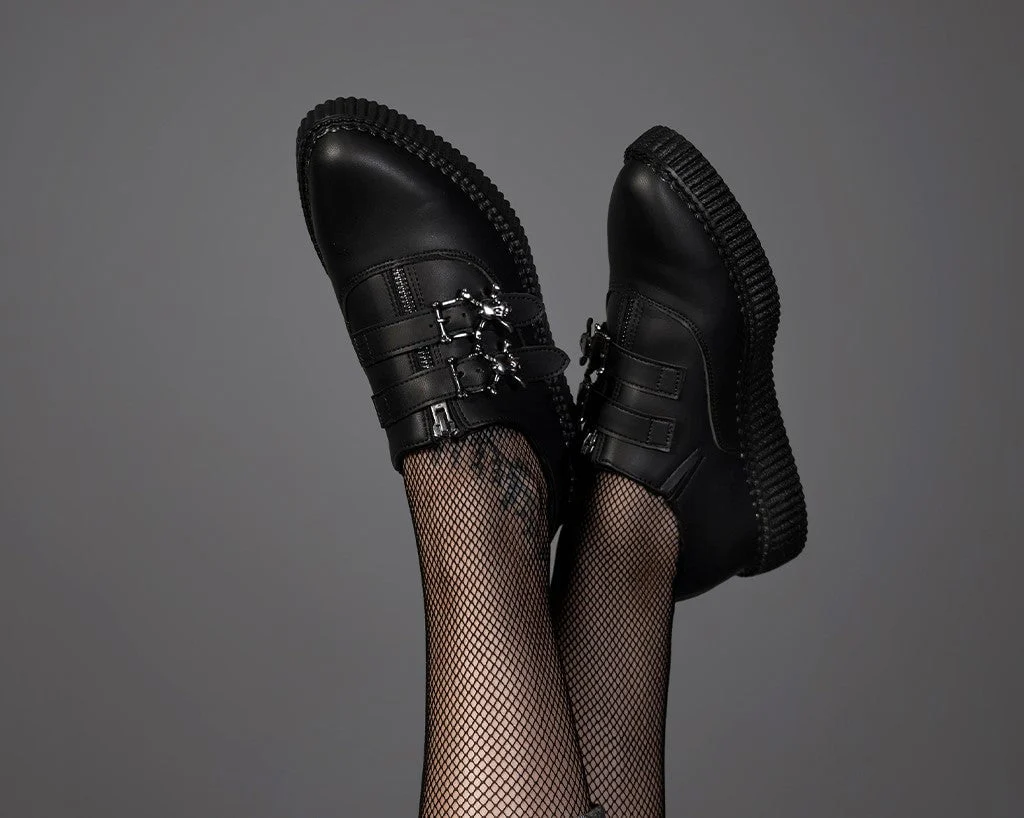 3974-US-Mens-3-Womens-5-Black-Synthetic-US-Mens-3-Womens-5-Black-Synthetic-variation-4.webp Black TUKskin Zipper Skull Pointed Creeper