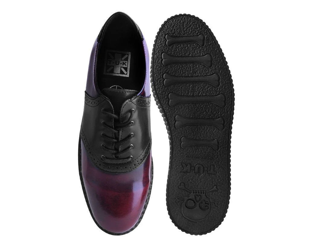 3997-Black-Burgundy-Rub-Off-TUKskinTM-Saddle-Oxford-4.webp Black & Burgundy Rub-Off TUKskin™ Saddle Oxford