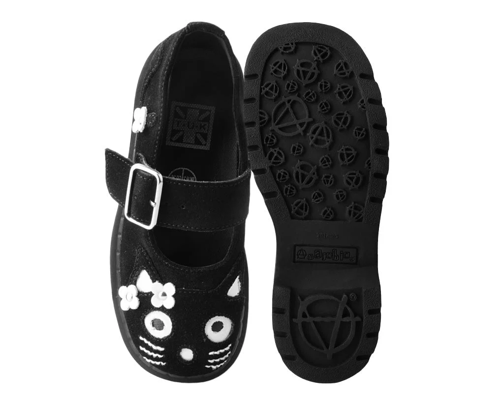 4165-Black-Suede-Kitty-Flower-Mary-Jane-4.webp Black Suede Kitty Flower Mary Jane