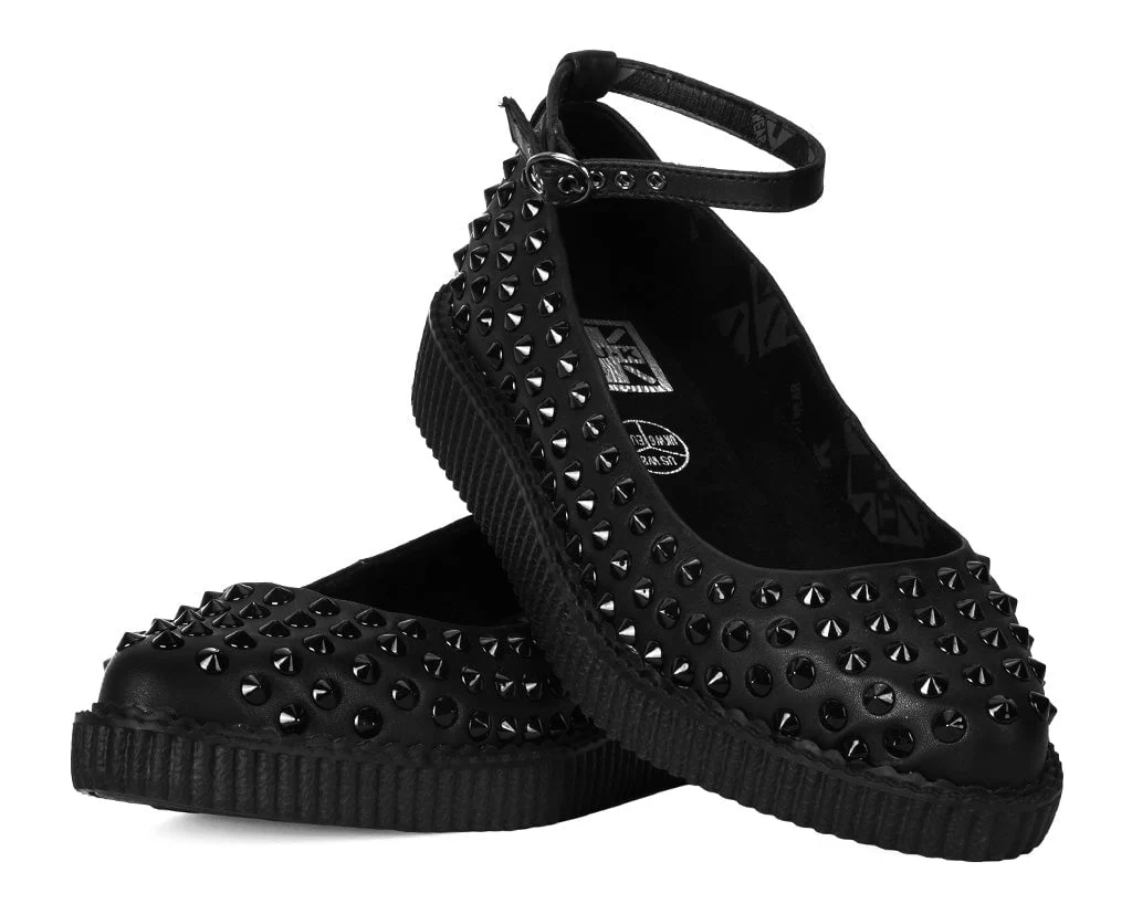 4218-US-Womens-5-Black-Synthetic-US-Womens-5-Black-Synthetic-variation-3.webp Black Spiked Pointed Ballet Ankle Strap Creeper