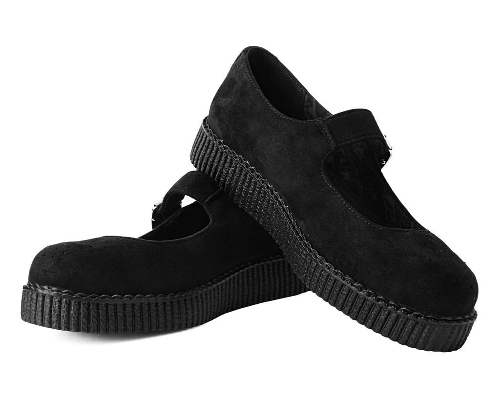 4244-US-Womens-5-Black-Synthetic-US-Womens-5-Black-Synthetic-variation-3.webp Black Faux Suede Viva Low Mary Jane