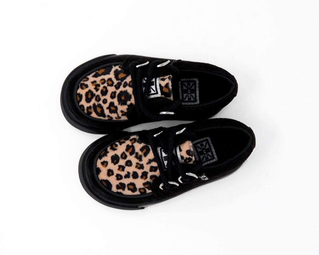 4278-Black-Leopard-2-Ring-Creeper-Toddler-Sneaker-3.jpg Black & Leopard 2-Ring Creeper Toddler Sneaker