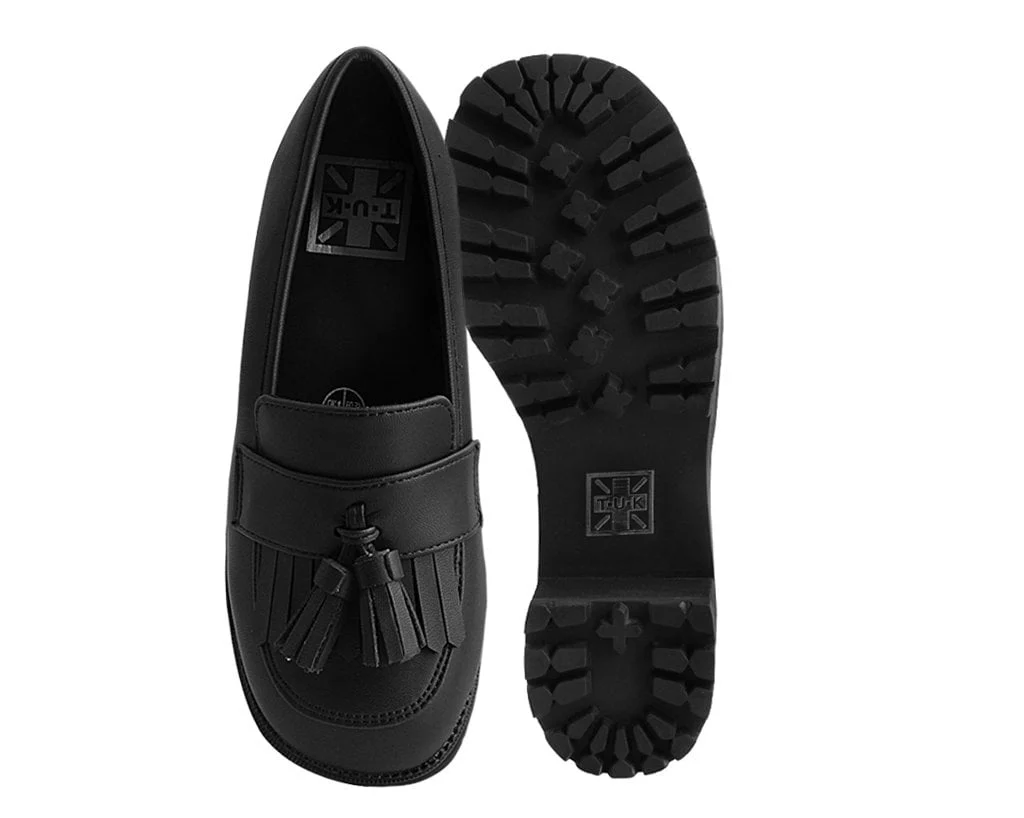 4338-Black-TUKskinTM-Fringe-Loafer-Platform-4.webp Black TUKskin™ Fringe Loafer Platform