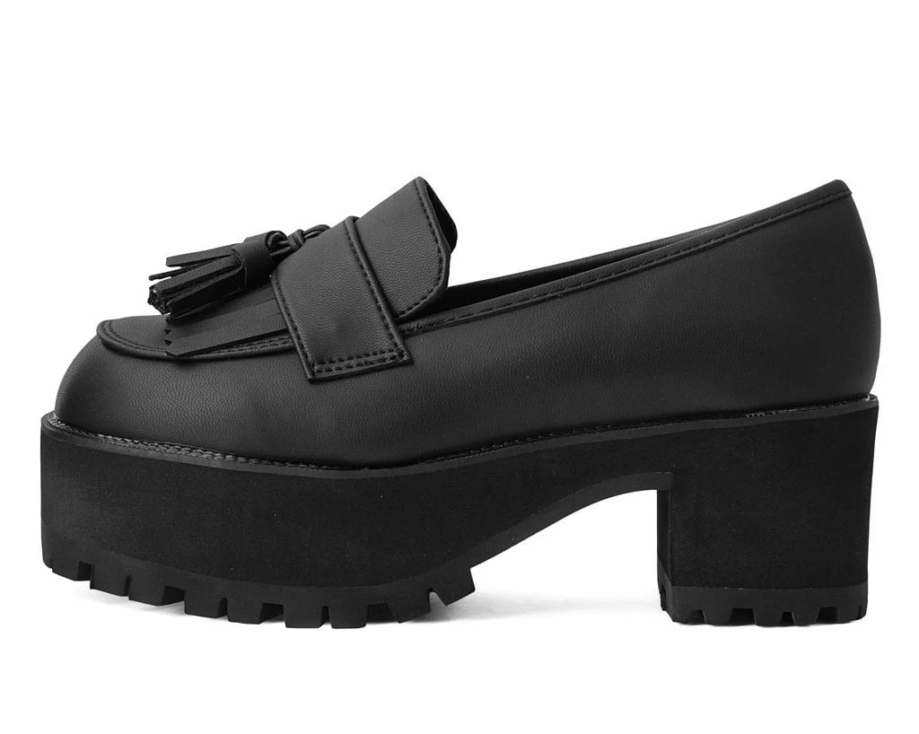 4338-Black-TUKskinTM-Fringe-Loafer-Platform-5.webp Black TUKskin™ Fringe Loafer Platform