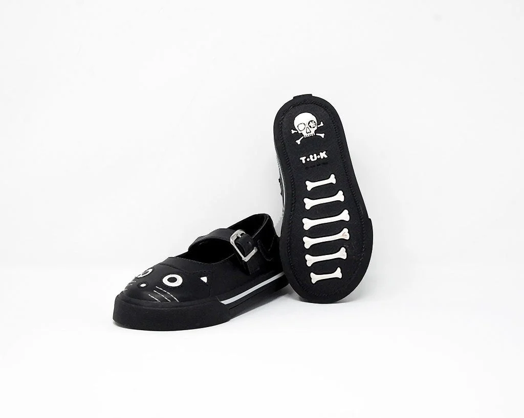 4380-Black-White-Kitty-Mary-Jane-Toddler-Sneaker-3.webp Black & White Kitty Mary Jane Toddler Sneaker