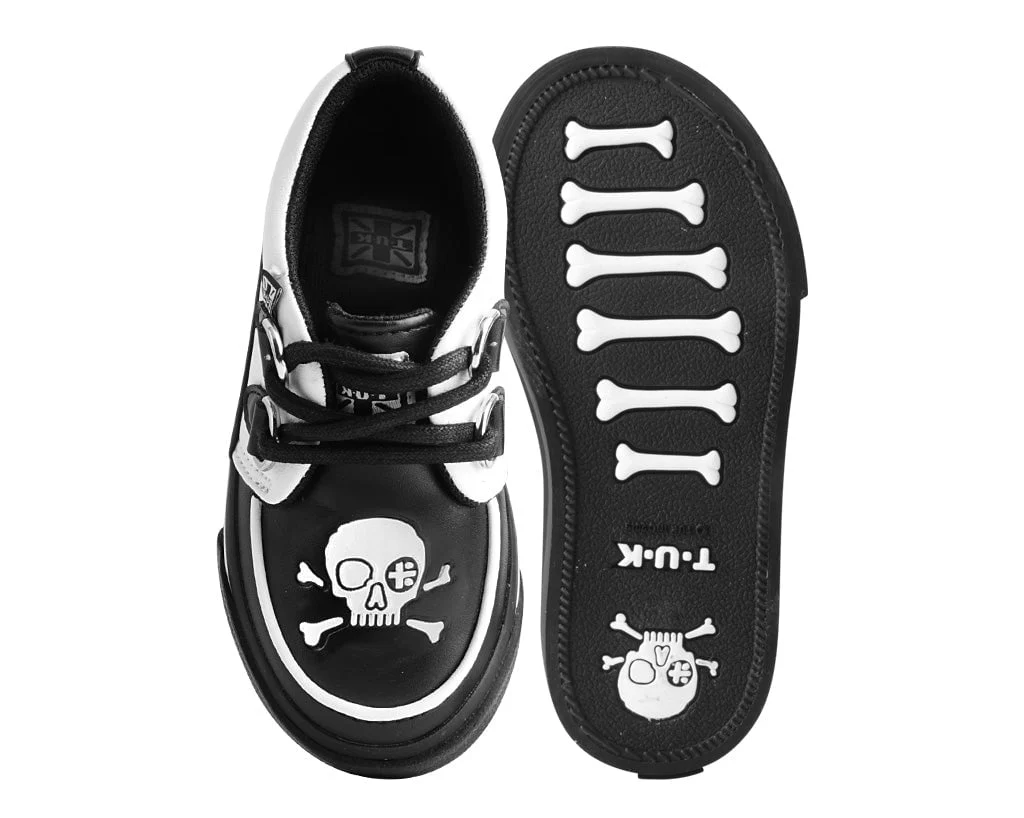 4414-Black-White-TUKskinTM-Pirate-Creeper-Toddler-Sneaker-4.webp Black & White TUKskin™ Pirate Creeper Toddler Sneaker