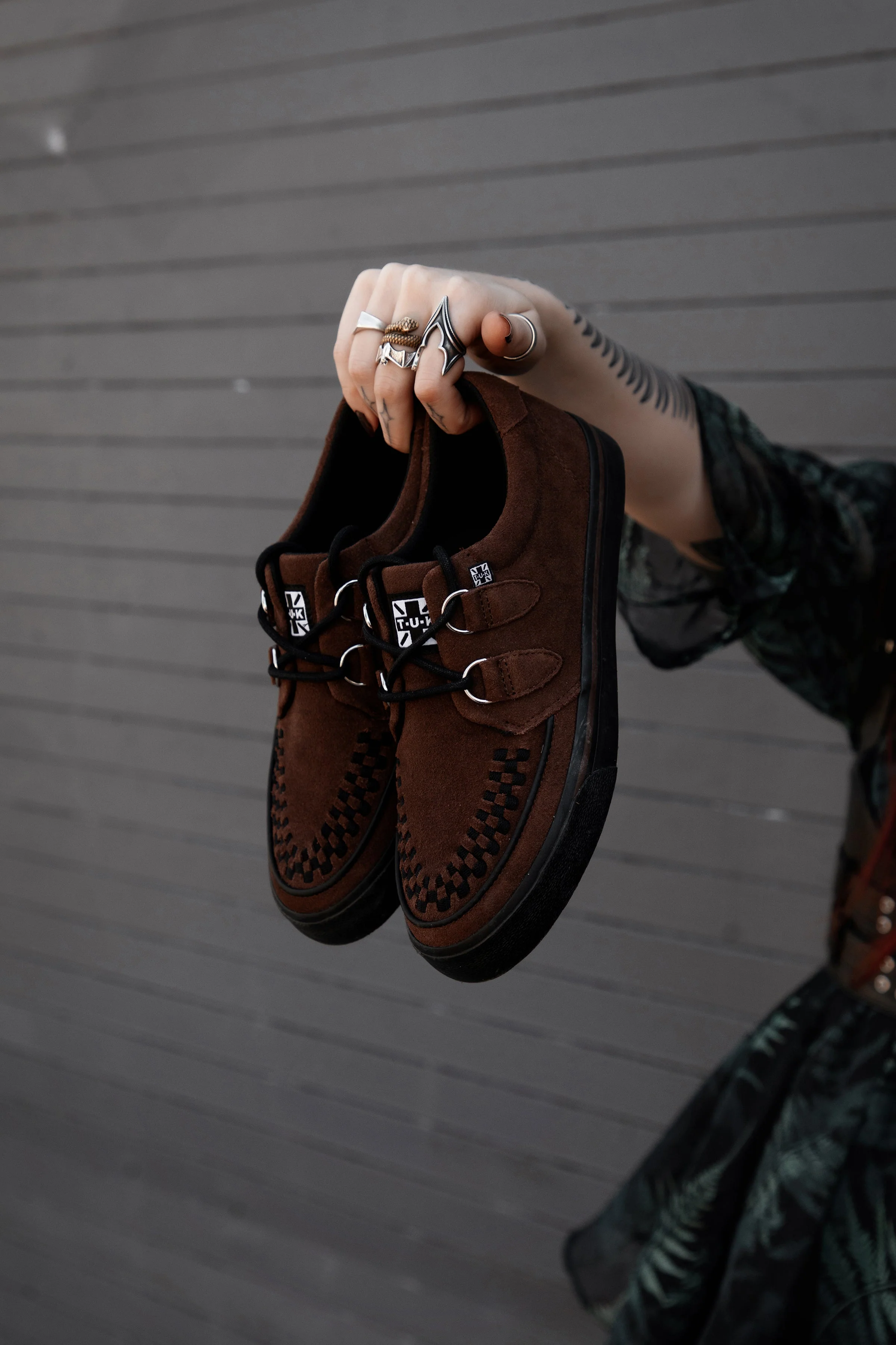 Brown Suede Creeper Sneaker