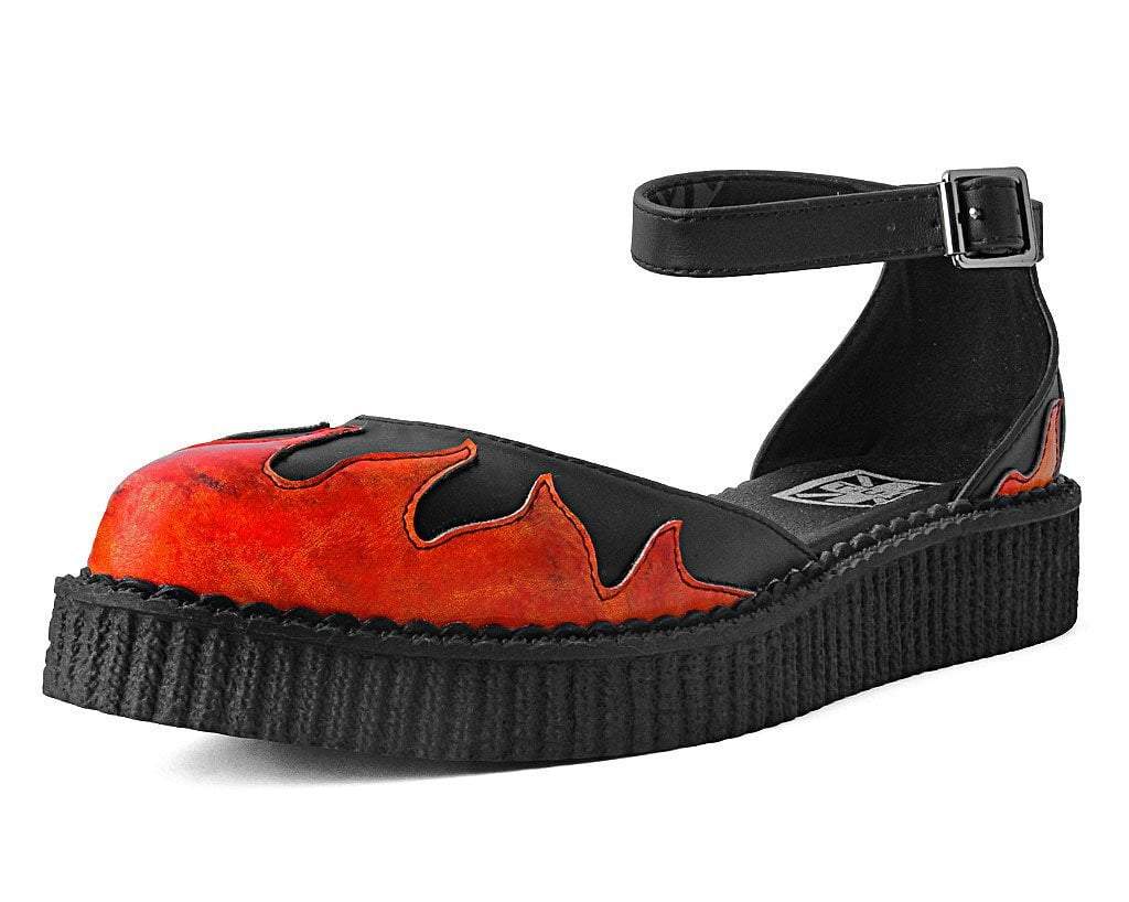 Black TUKskin™ Flame Sandal