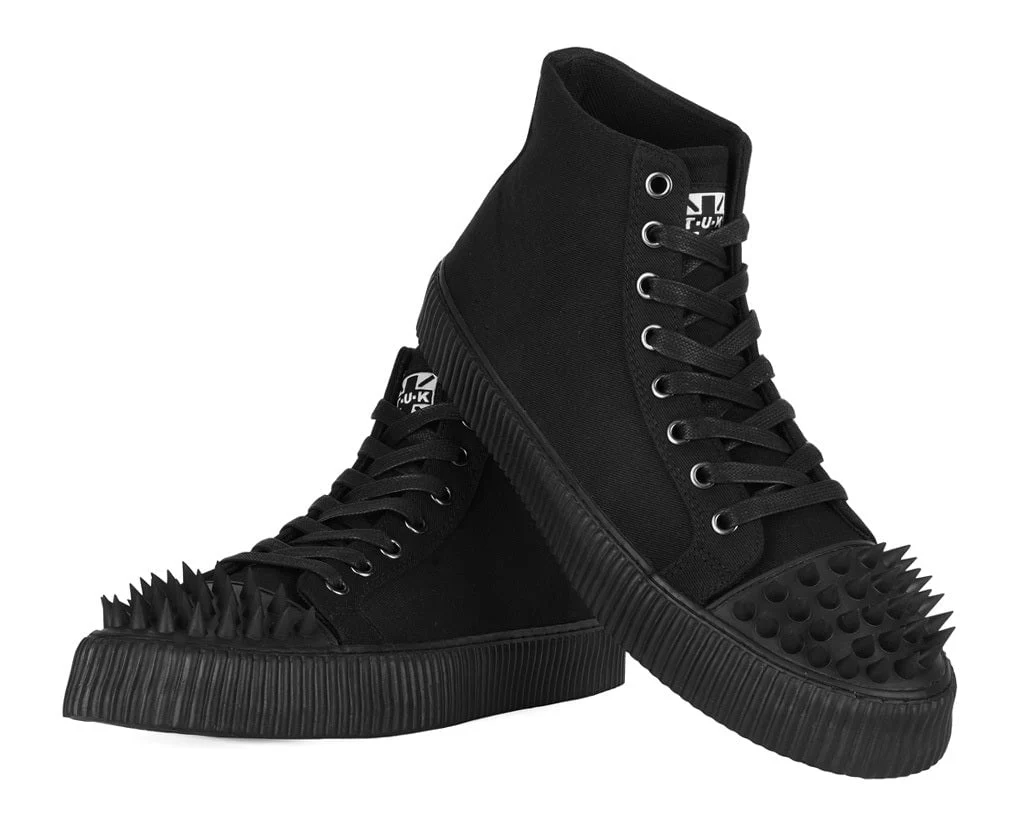 456-Black-Twill-Spiked-Toe-8-Eye-Sneaker-Boot-4.webp Black Twill Spiked Toe 8 Eye Sneaker Boot