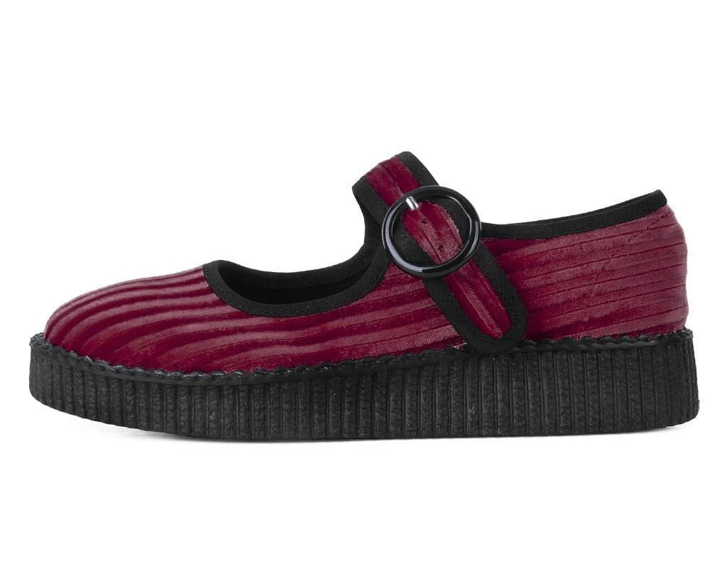 4598-US-Womens-5-Red-Synthetic-US-Womens-5-Red-Synthetic-variation-7.webp Red Corduroy Viva Low Mary Jane