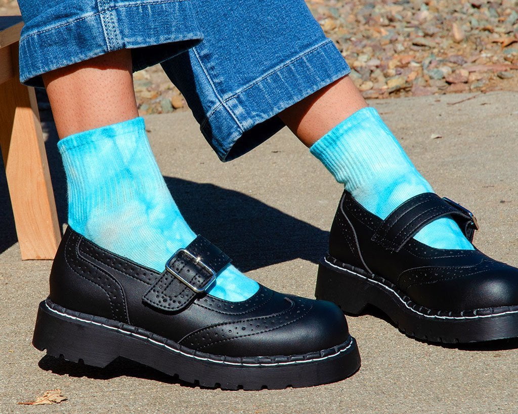 Tie-Dye Women's Light Blue Ankle Sock