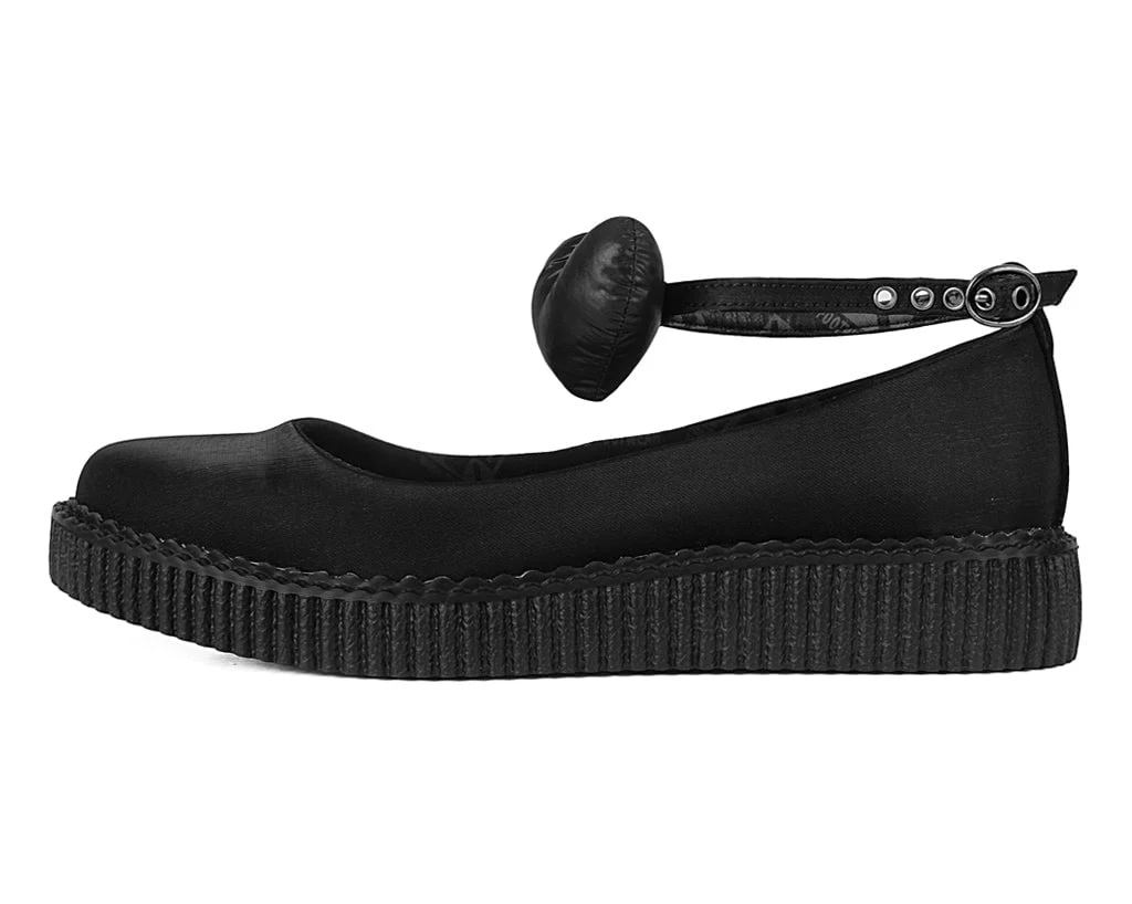 4643-Black-Silk-Heart-Pointed-Ballet-Creeper-7.webp Black Silk Heart Pointed Ballet Creeper