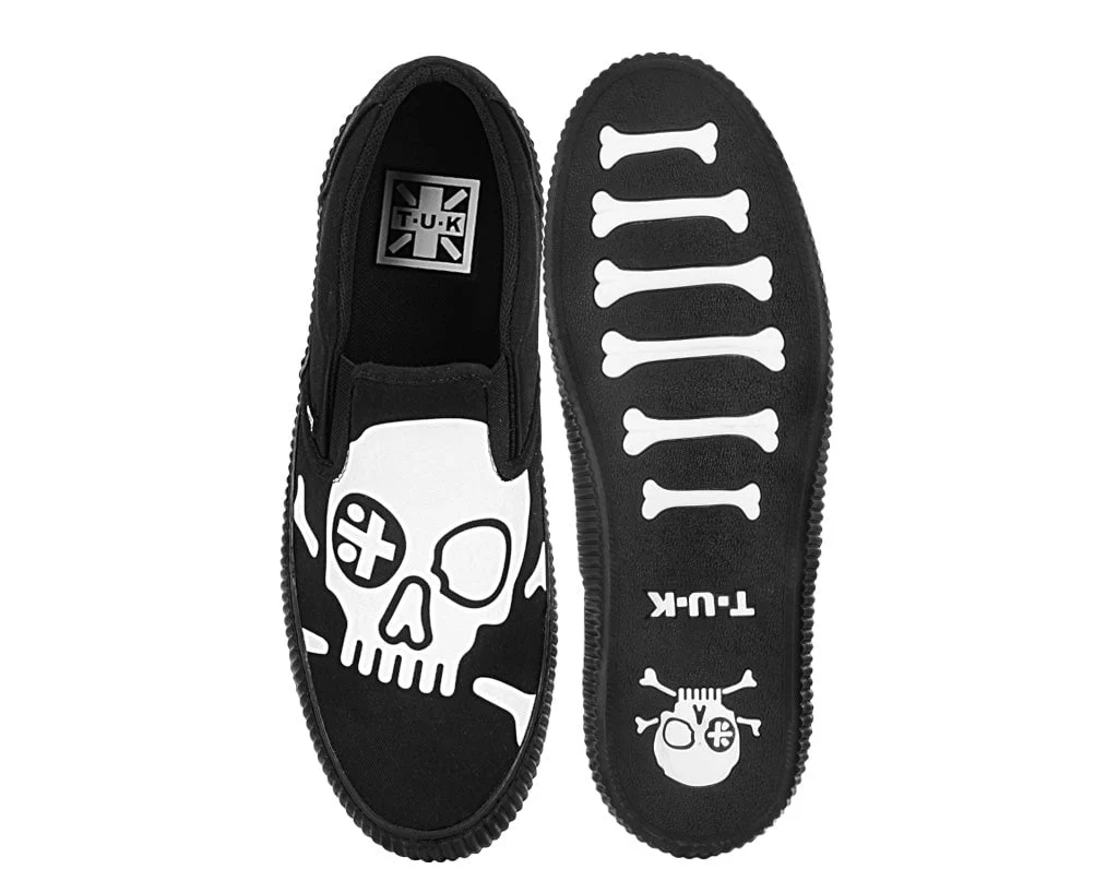 468-Black-Skull-Canvas-Slip-On-Sneaker-5.webp Black Skull Canvas Slip-On Sneaker