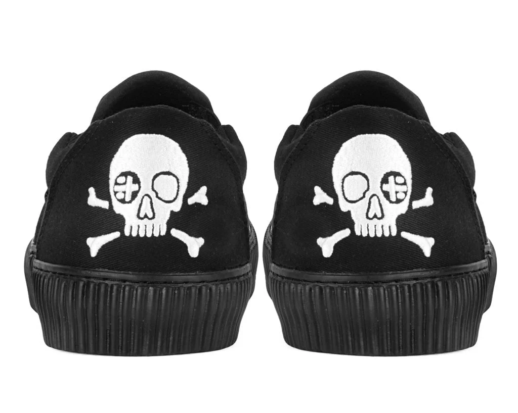468-Black-Skull-Canvas-Slip-On-Sneaker-9.webp Black Skull Canvas Slip-On Sneaker