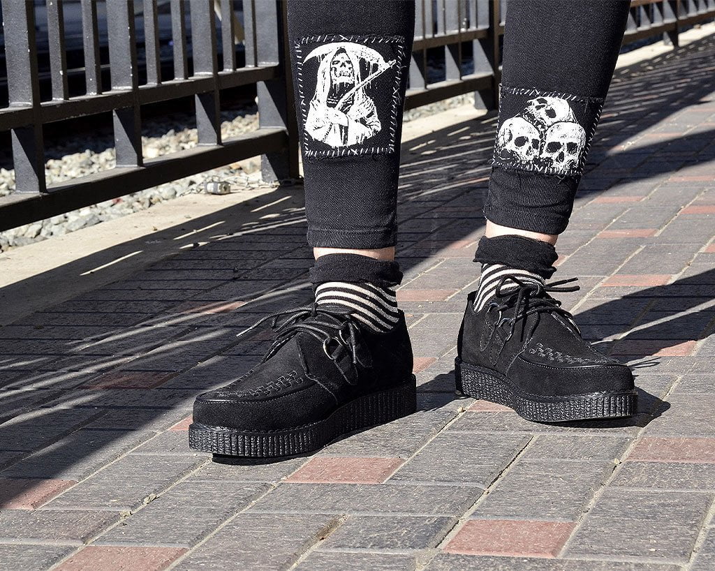 4777-Womens-Black-Sheer-Stripe-Sock-3.jpg Womens Black & Sheer Stripe Sock