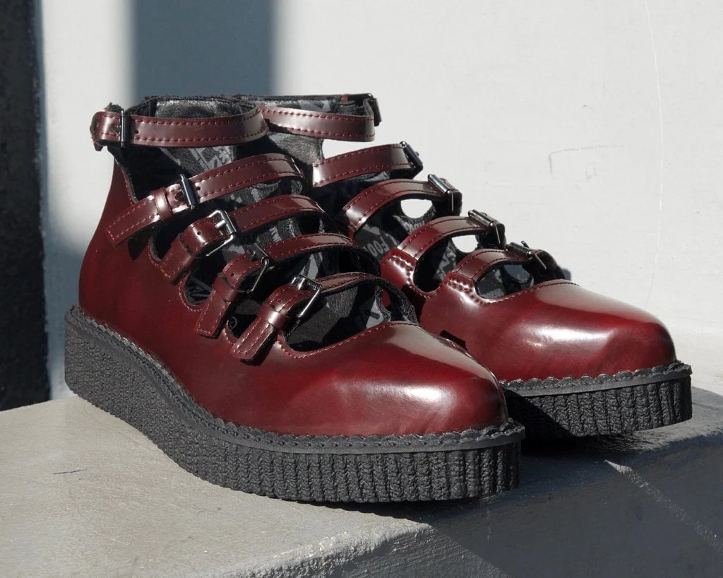 4827-Burgundy-Rub-Off-Multi-Strap-Pointed-Mary-Jane-5.webp Burgundy Rub-Off Multi Strap Pointed Mary Jane