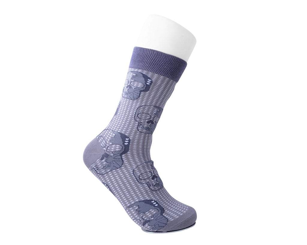 4850-Grey-Skull-Crew-Sock-4.jpg Grey Skull Crew Sock