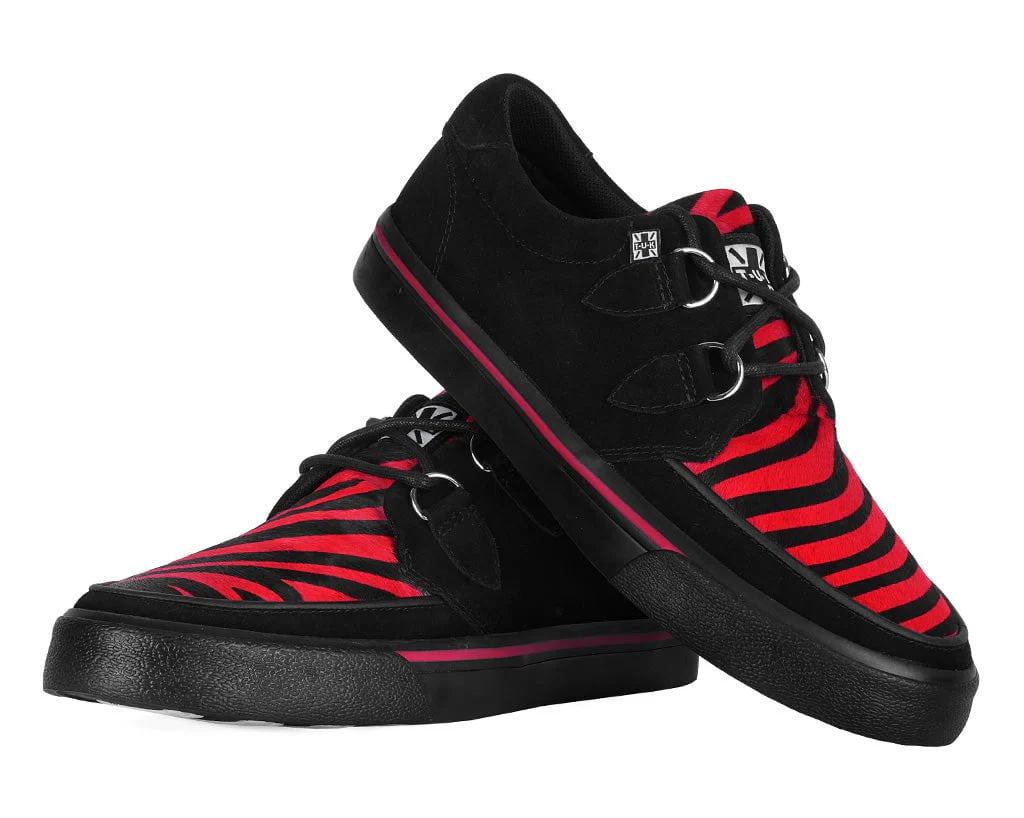 492-Black-Red-Zebra-Suede-Creeper-Sneaker-4.webp Black &Red Zebra Suede Creeper Sneaker